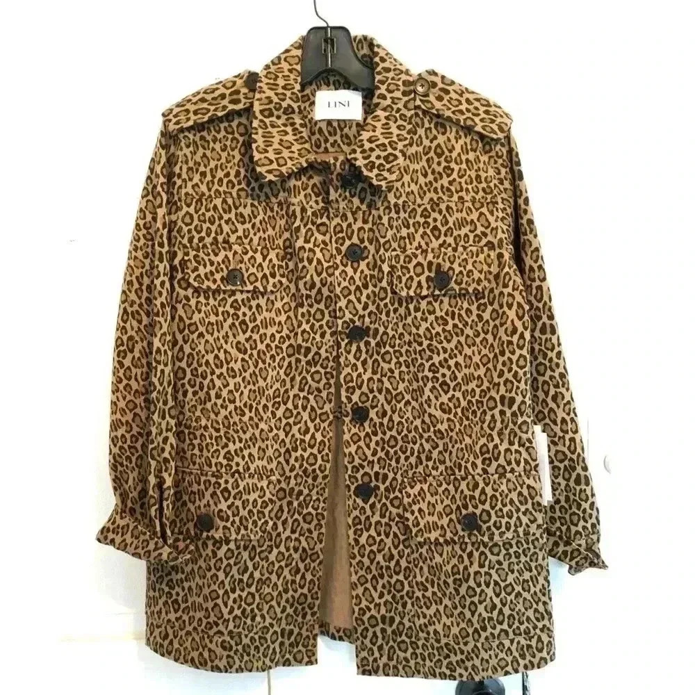 LINI Camille Leopard-Print Jacket - 100% Exclusive from Bloomingdales - Picture 3 of 9